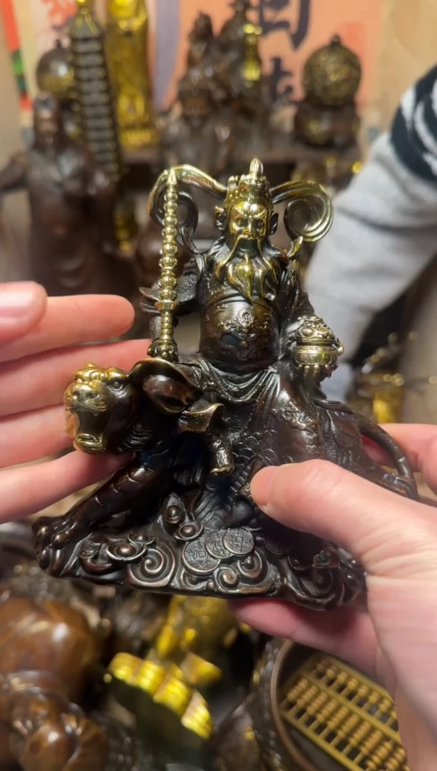 精品专属链接---【鎏金骑虎赵公明】