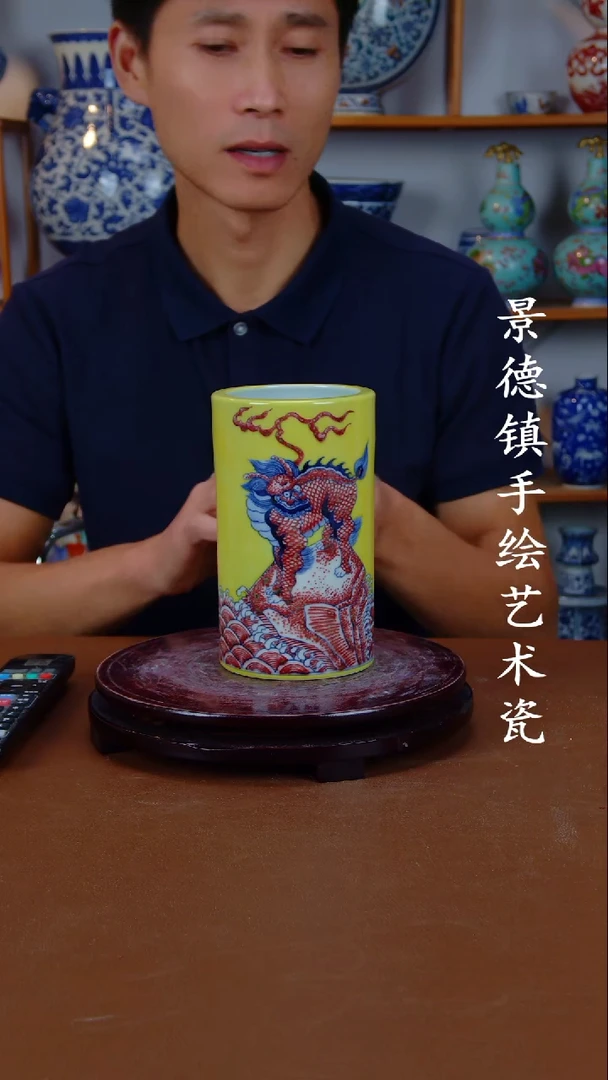 瓶景德镇手工手绘陶瓷摆件40