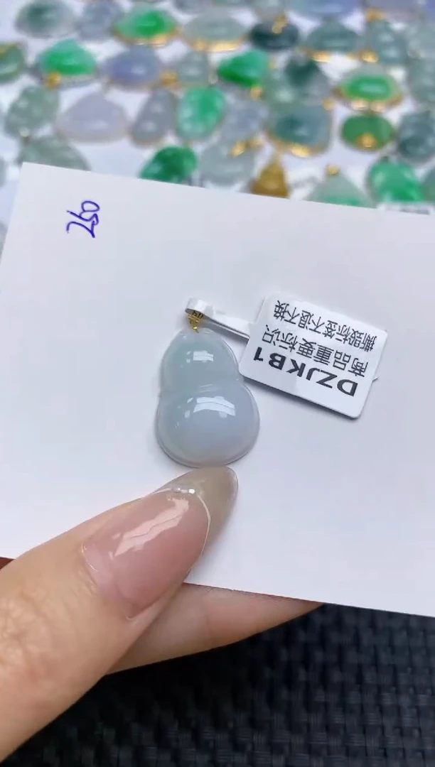 【闪购商品】翡翠颈饰18K金镶嵌 天然翡翠A货