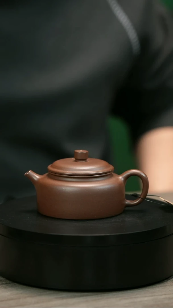 茶壶紫砂白*子H2311赵信军底槽青扁德中