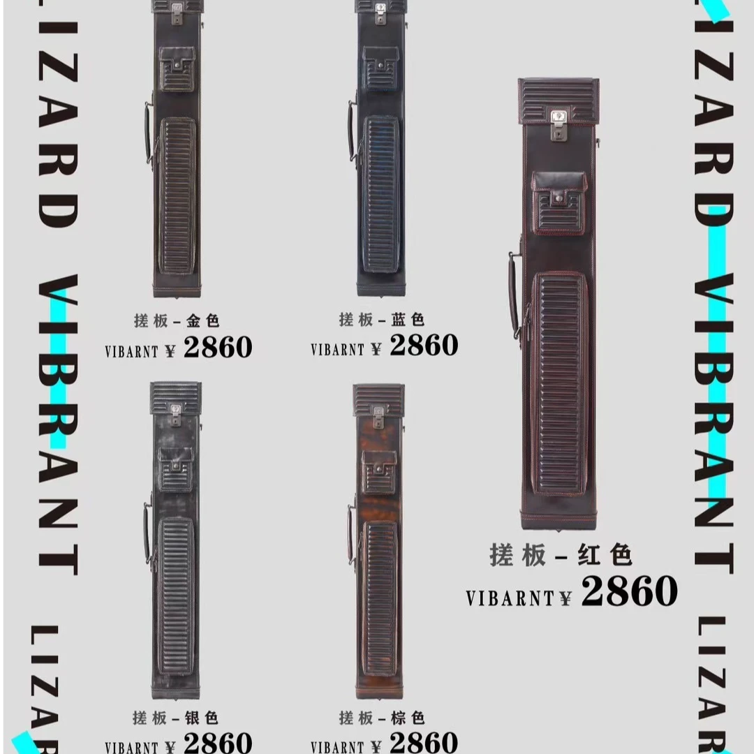 Lizard莱瑟塔搓衣板系列意大利进口小牛皮大容量7孔大头杆杆包