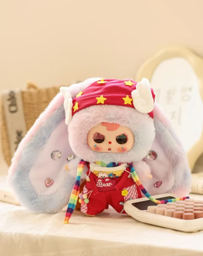 大宝贝潮玩新品盲盒千禧软糖巡游者，超可爱兔兔毛绒娃娃