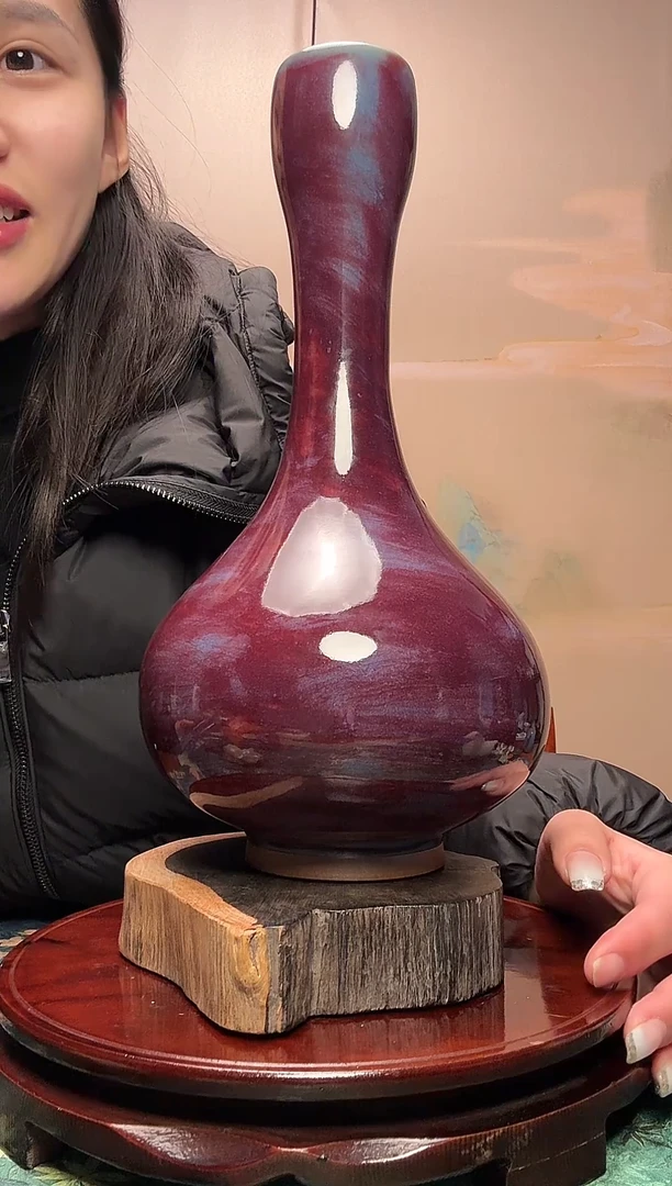 杨志钧窑 蒜头瓶