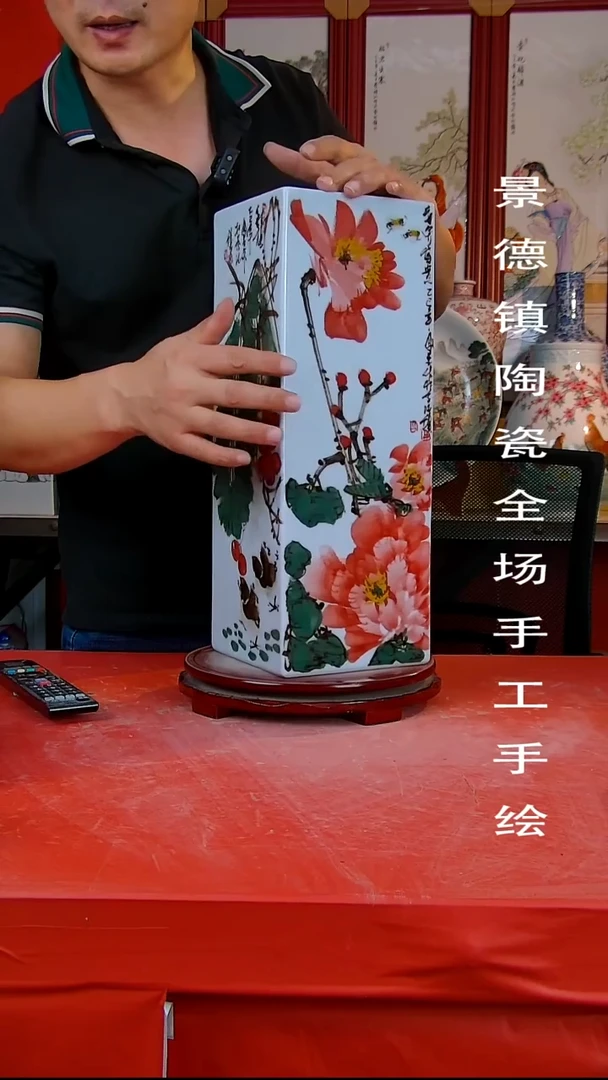 摆件手景德镇陶瓷 全场手工绘