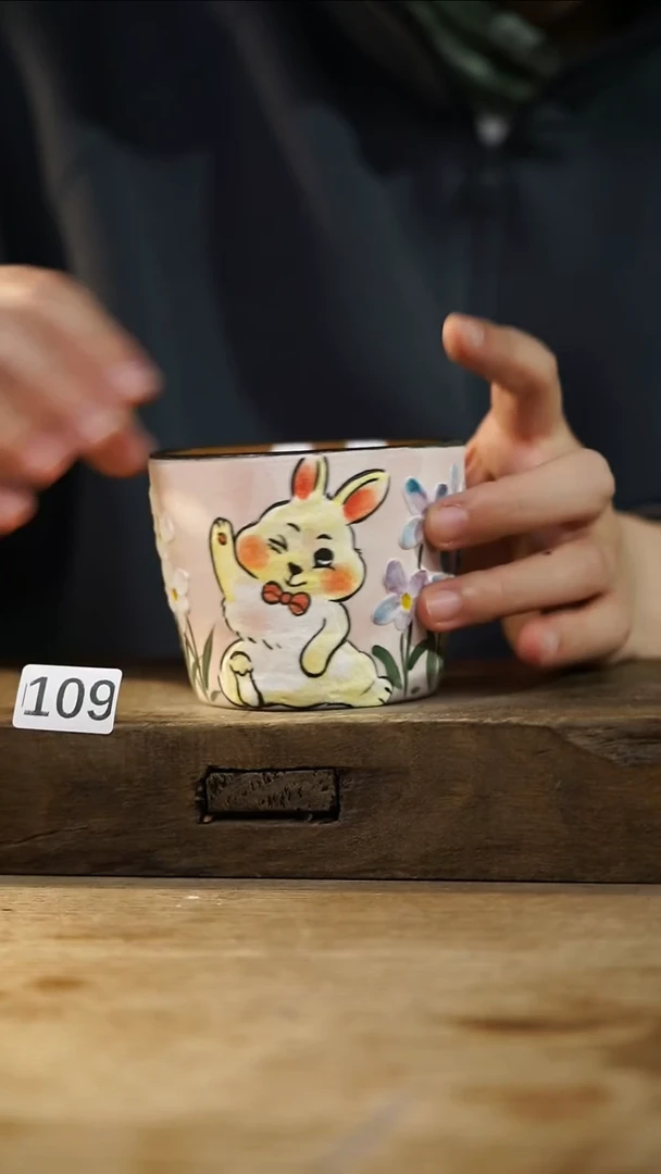 瓷片设计师手作！！！知名设计师系列！！！大杯