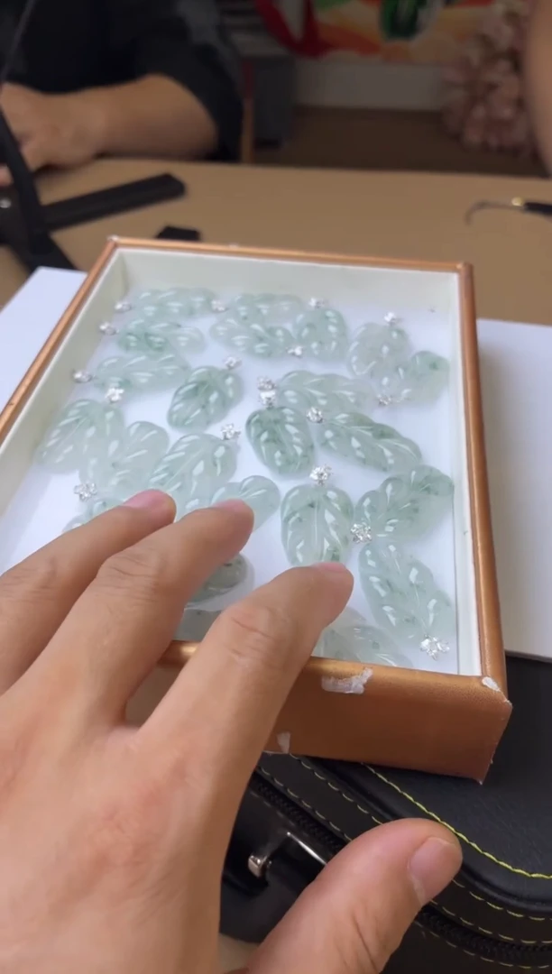 未镶嵌定制翡翠多样性发一/GJ010/叶子