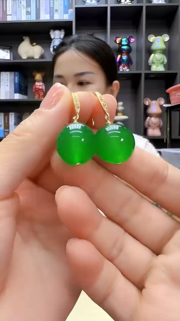 翡翠14K金镶嵌颈饰丹丹diy劲饰