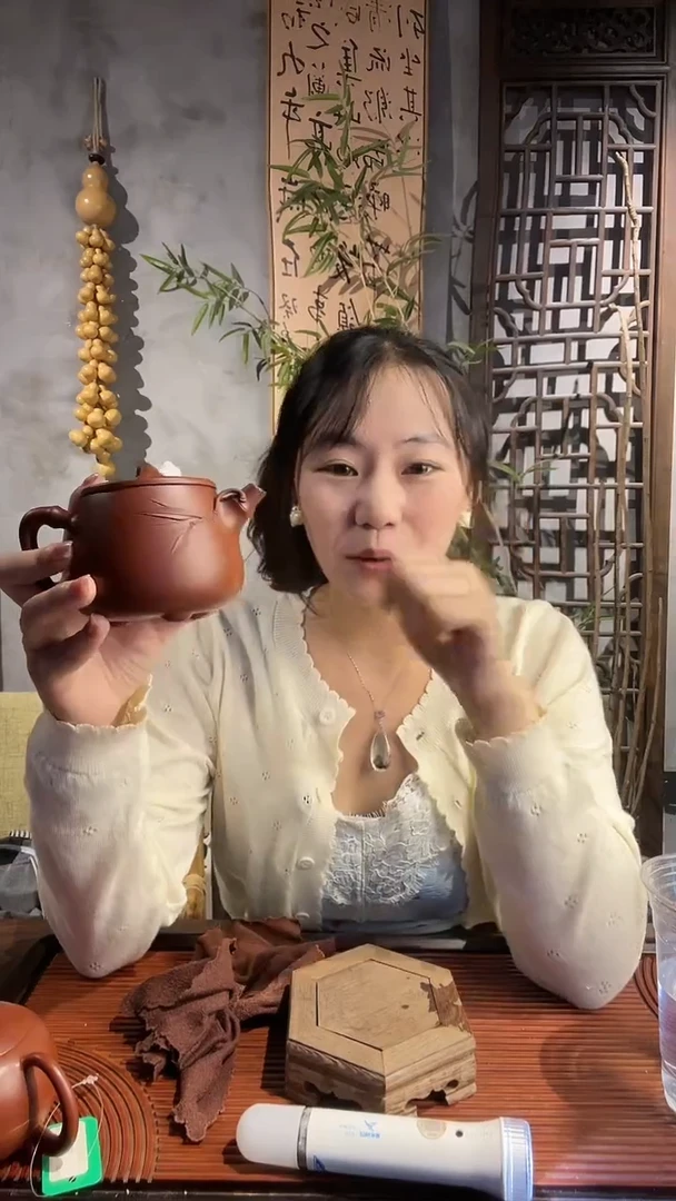 茶壶紫砂竹节高石瓢大红袍