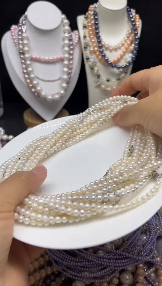 淡水珍珠未镶嵌颈饰多人