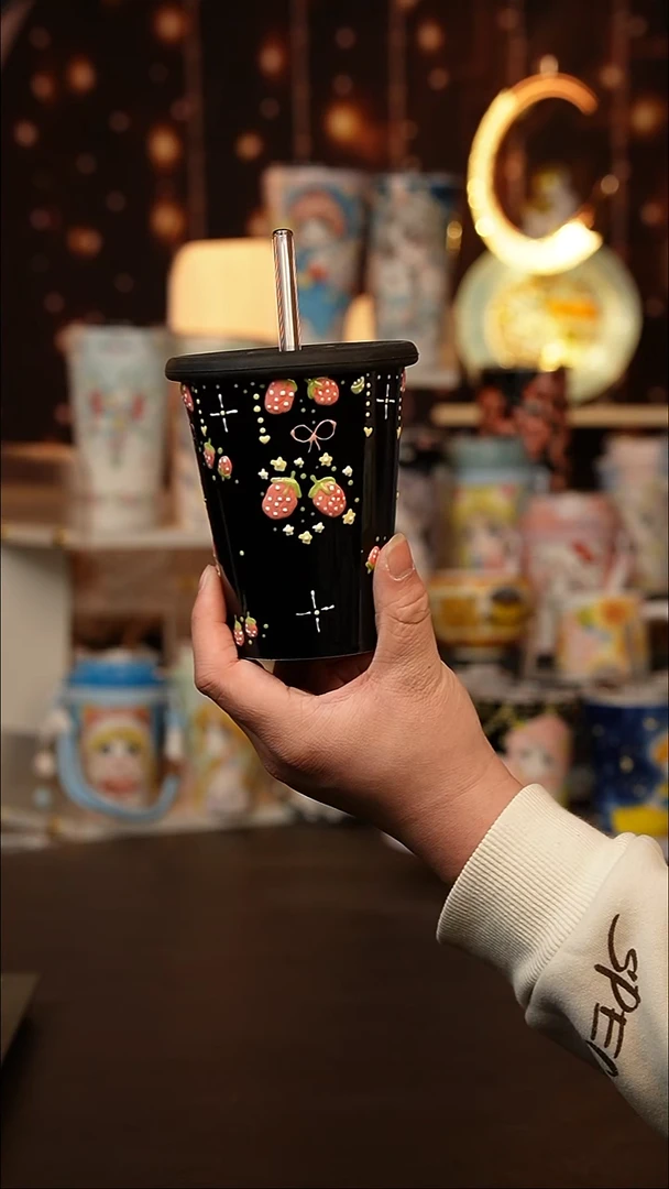 景德镇手工手绘文创陶瓷杯