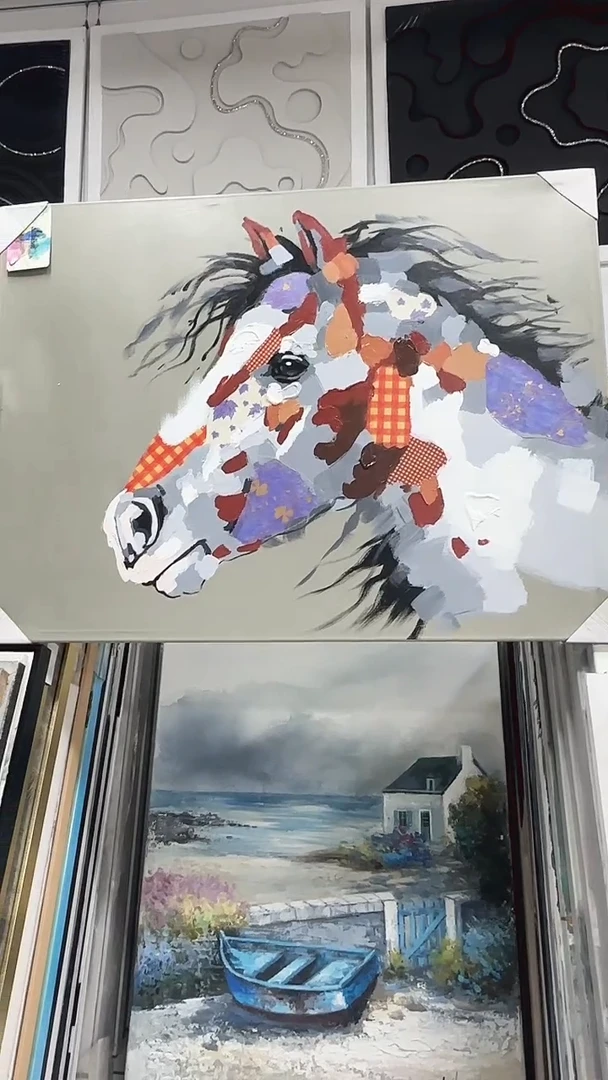 横款168 美术馆 装饰画100*75