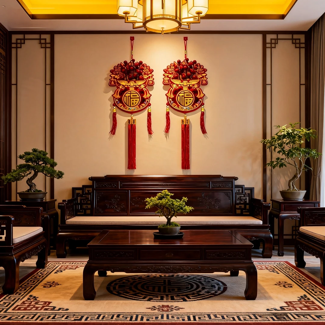 2026年新款新年家用红果挂件乔迁新居客厅新年喜庆布置用品