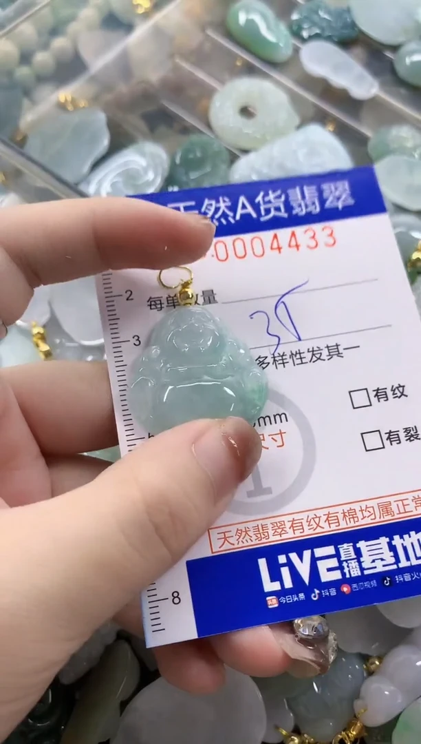 颈饰未镶嵌翡翠天然A货翡翠