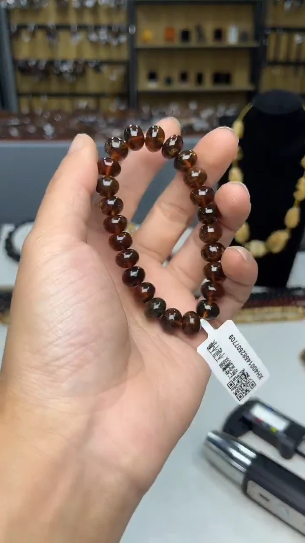 裸石琥珀未镶嵌抚顺琥珀10+血珀酒红多样性发其一