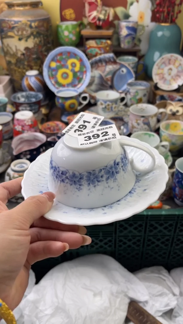 瓷片糖***子392号六六工艺品瓷器