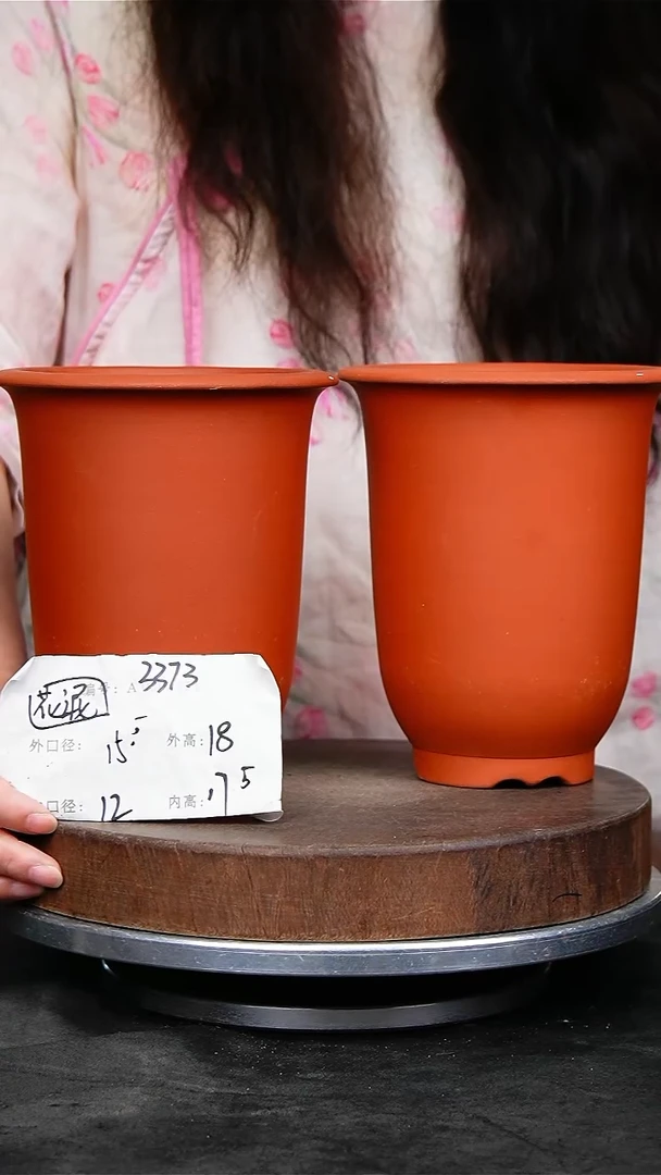 紫砂花盆3373花泥紫砂花盆瑕疵