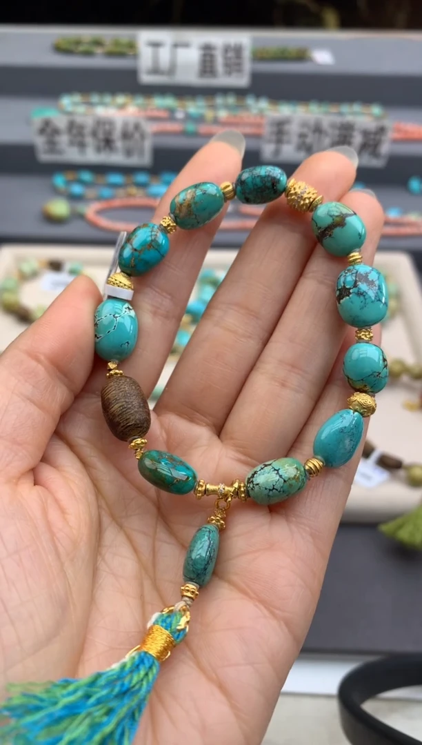 未镶嵌绿松石手链V****?茜.H73