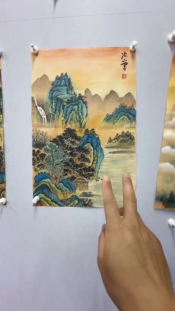 国画渝山2.7平尺精品作品