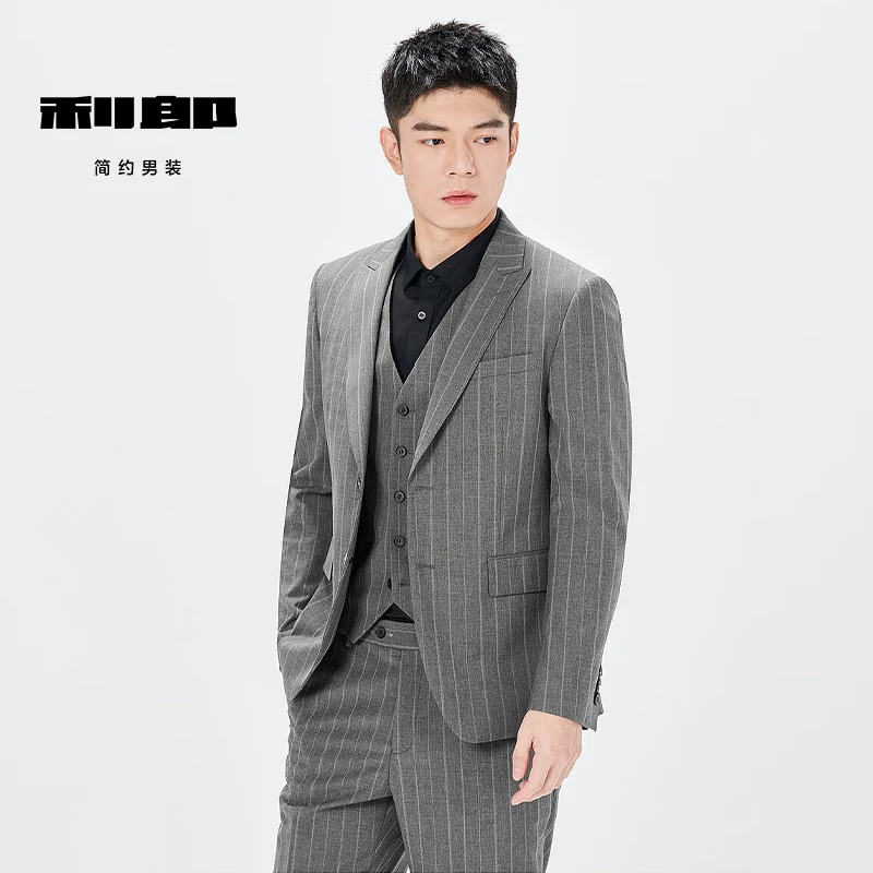 Lilanz/利郎男士舒适透气西服(三件套/九分裤/SMART) 24CXF221
