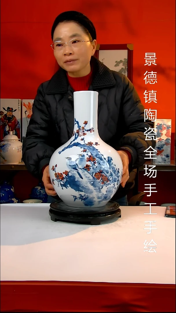 摆件陶瓷掌*景德镇陶瓷 全场手工手绘