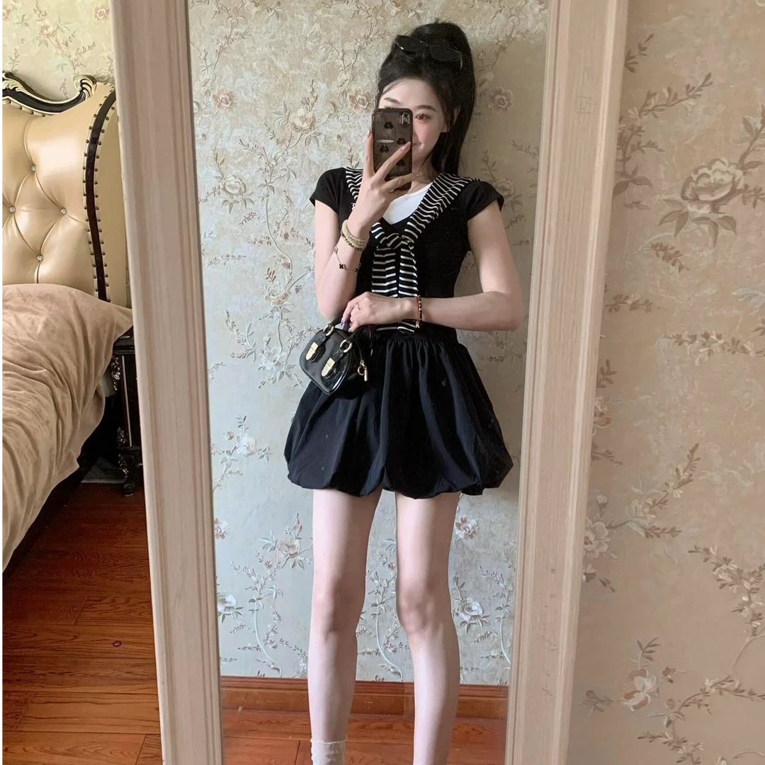 2025夏季新款时尚连衣裙气质显瘦洋气休闲百搭辣妹外穿性感披肩女