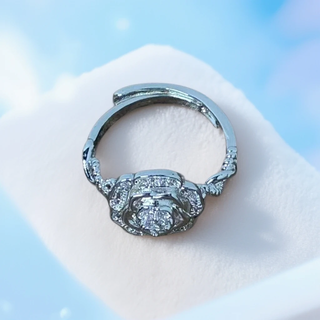 【抓紧处理】ins风气质女款生肖挂饰 D806 山茶花戒