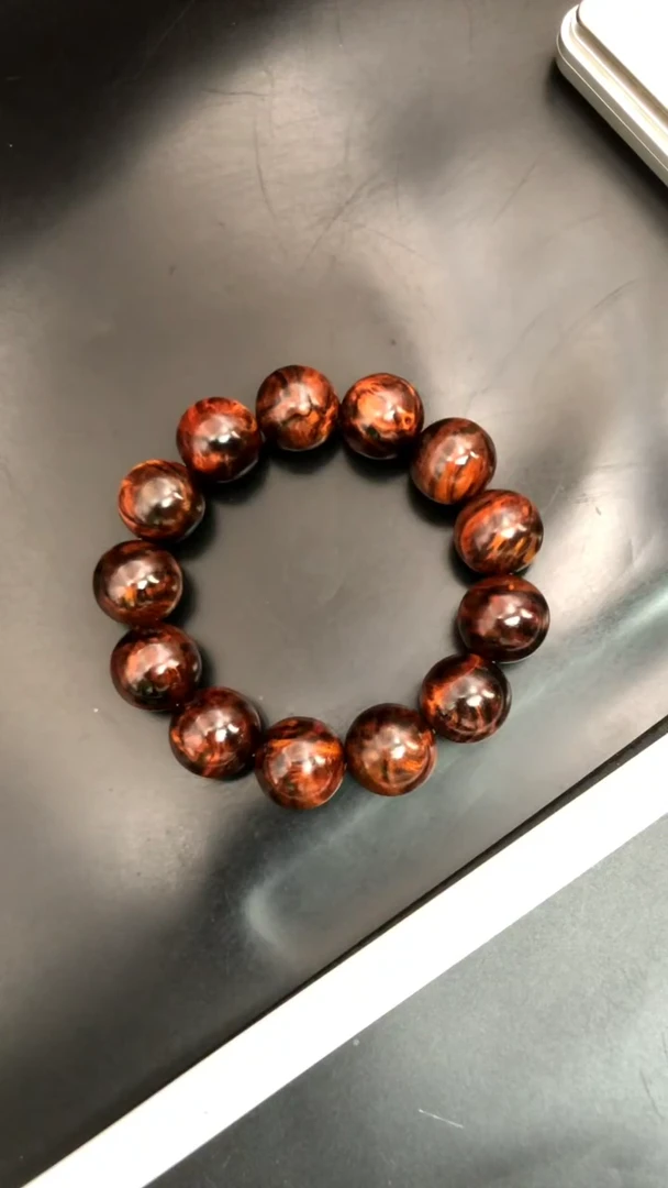 手串/手链黄花梨/降香黄檀陈*生海黄野生中性料1.8多彩瘤精串