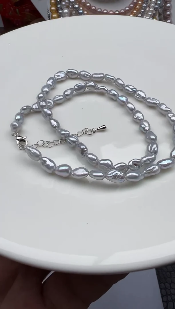 淡水珍珠未镶嵌颈饰1