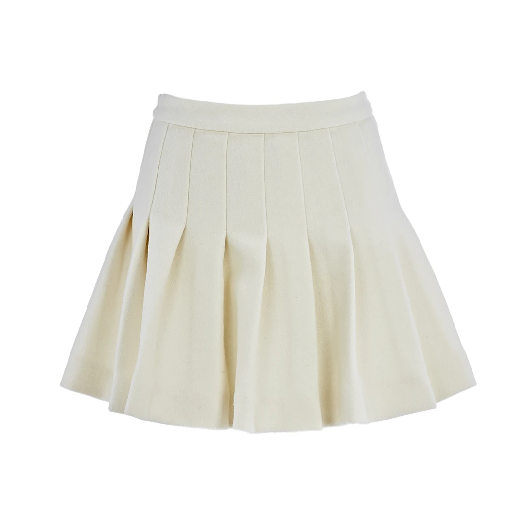 MeByMarieElie【江山如画】时尚高级感白色百褶半裙EAF44P71520