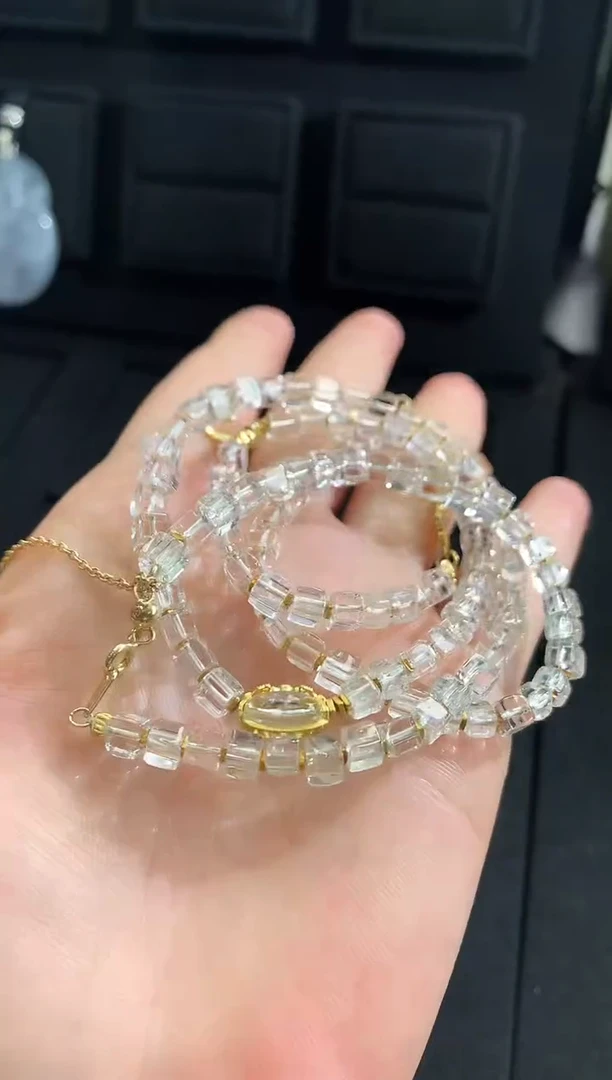 【闪购商品】水晶颈饰银S925镶嵌颈饰