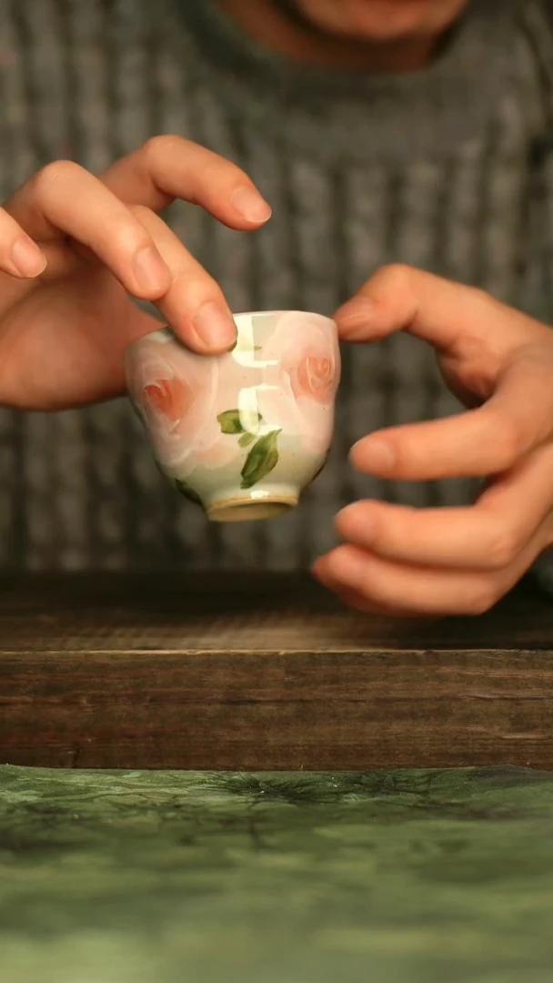 瓷器青诗集手工手绘瓷器