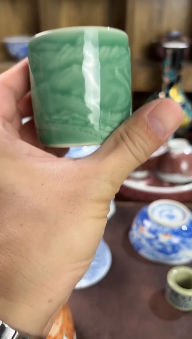 瓷片景德镇瓷器茶器茶杯