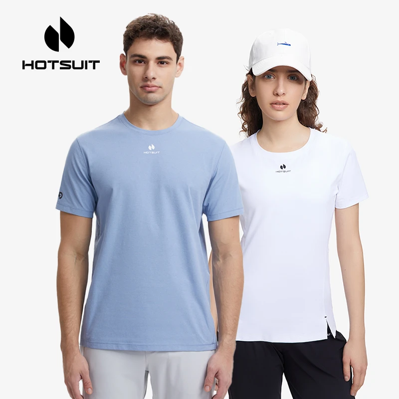 HOTSUIT/后秀短袖T恤男夏季抗皱凉感透气抑菌运动服休闲爆款显瘦