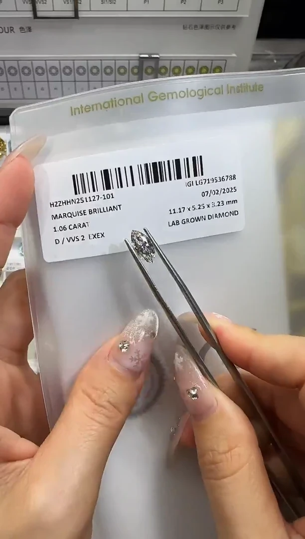 裸石实验室培育钻石1.06