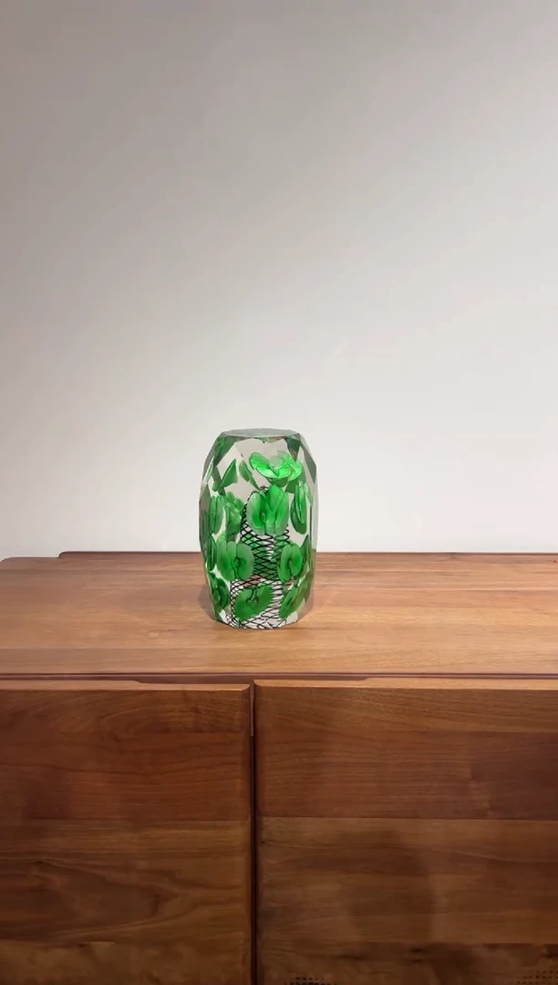 【闪购商品】摆件A35-1绿色春水晶琉璃摆件