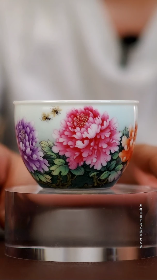 摆件景德镇陶东方现代艺术高端茶器花瓶摆件