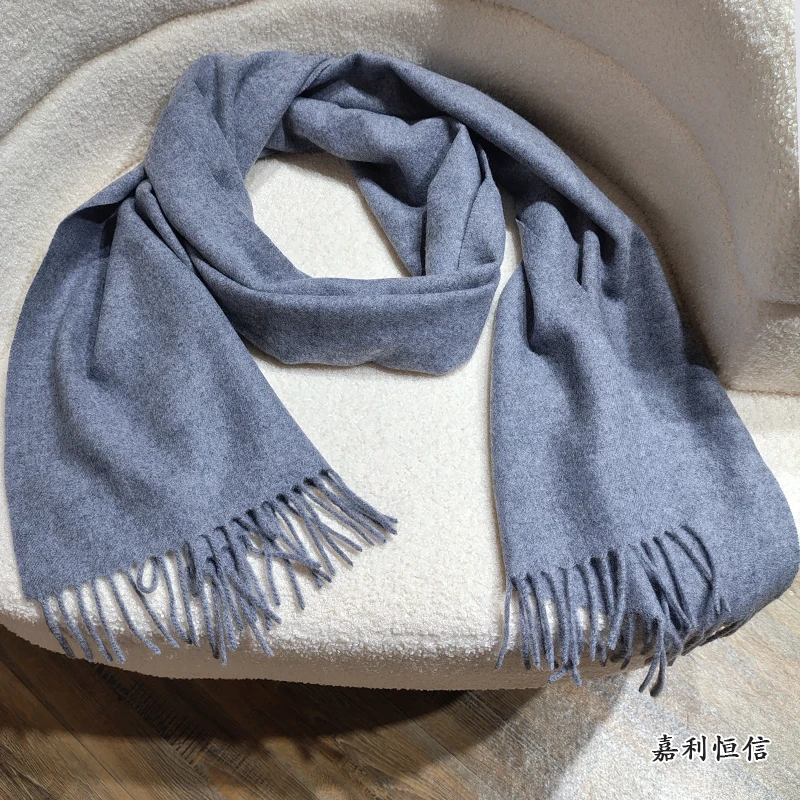 【匠心工艺】纯色超柔软顺滑纯山羊绒围巾