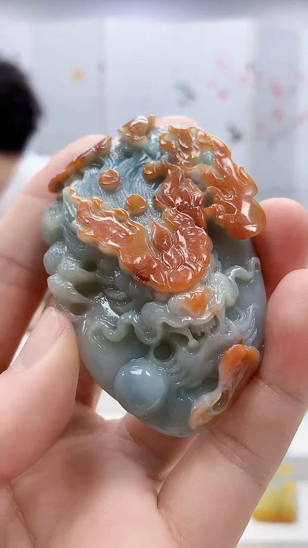 定制翡翠未镶嵌4812bb-毛货挂件46