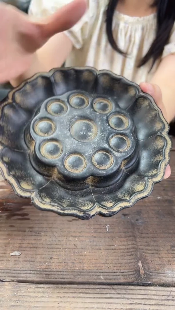 陶土【火山泥】莲蓬壶承