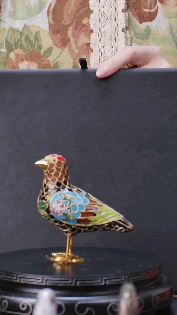 【闪购商品】非遗技艺 景泰蓝花丝鹌鹑