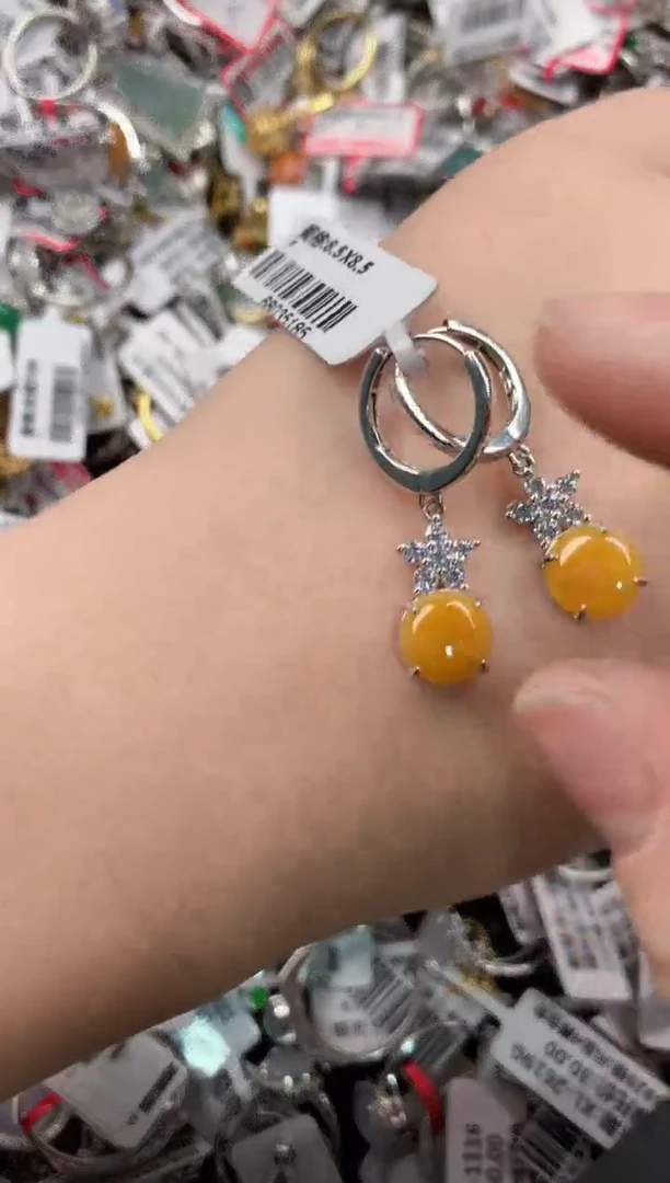 银S925镶嵌戒指翡翠999----5