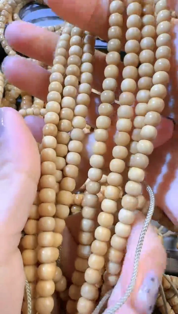 【闪购商品】菩提根/象牙果手串龙脊卡6老型脖挂140颗 6号