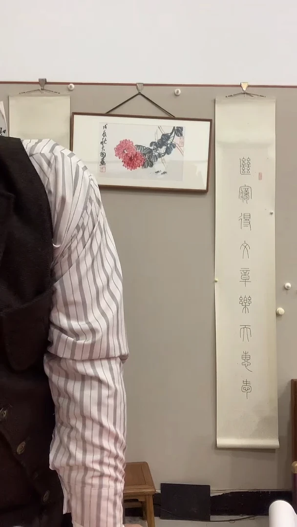 【闪购商品】国画J陈老师国画镜框一件 菊花