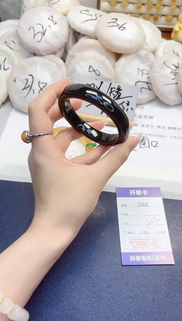和田玉手镯未镶嵌356-和田玉-圈口60