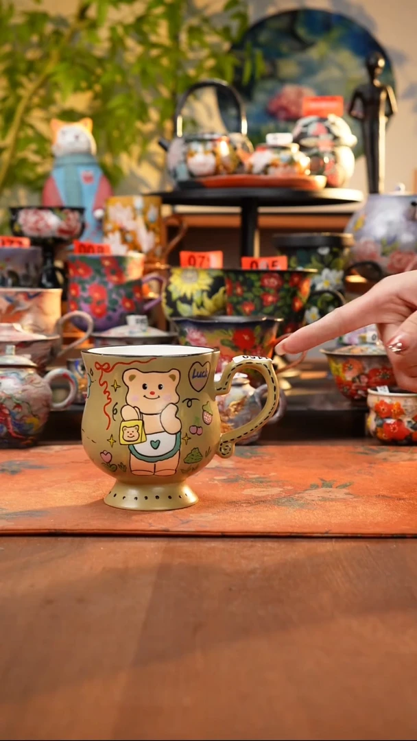 瓷片景德镇手工手绘1150