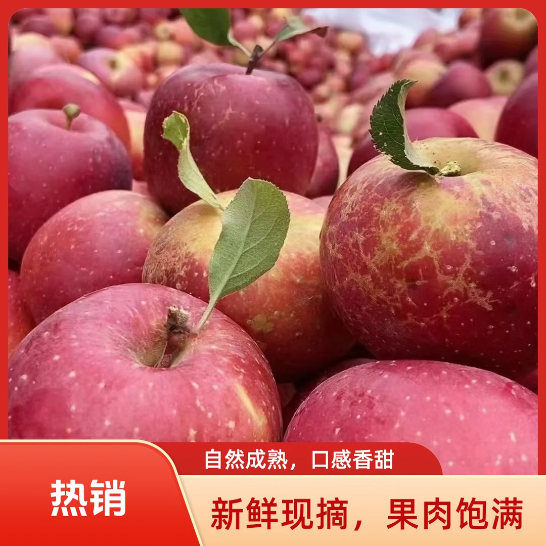 云南昭通冰糖心丑苹果新鲜现摘脆甜多汁原产地直发水果