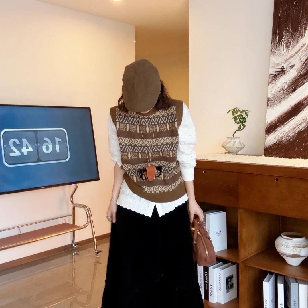 【时光】羊毛马甲毛衣 MYMJ02