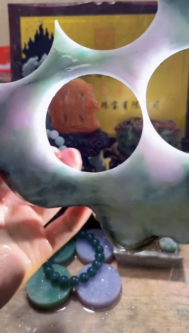 未镶嵌挂件翡翠A货常星8210