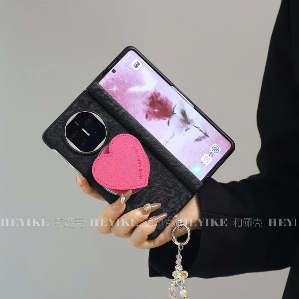 冷淡风撞色磁吸支架适用荣耀magicV5手机壳xfold5折叠华为mateX6