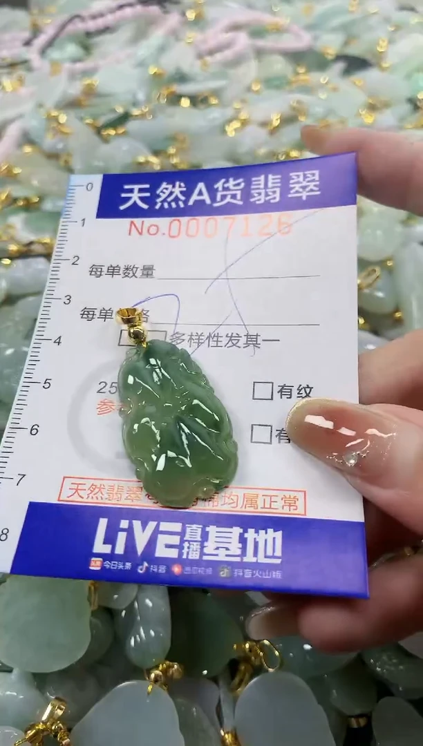 颈饰未镶嵌翡翠天然A货翡翠